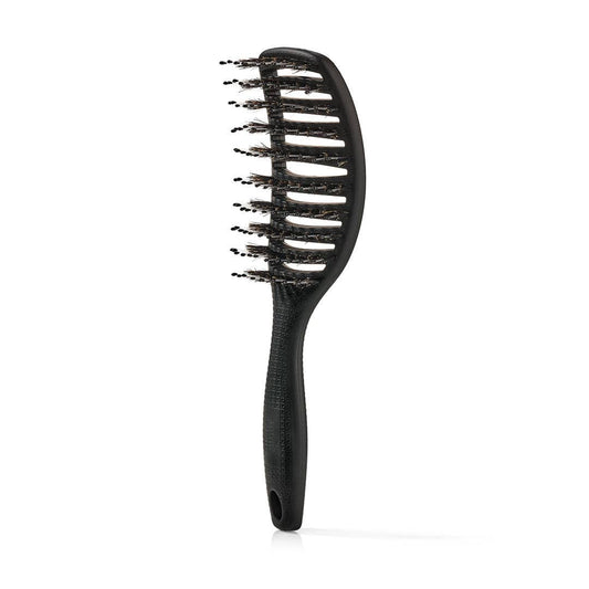 Curvy Brush - Hårbørste med vildsvinehår: Blød Sort