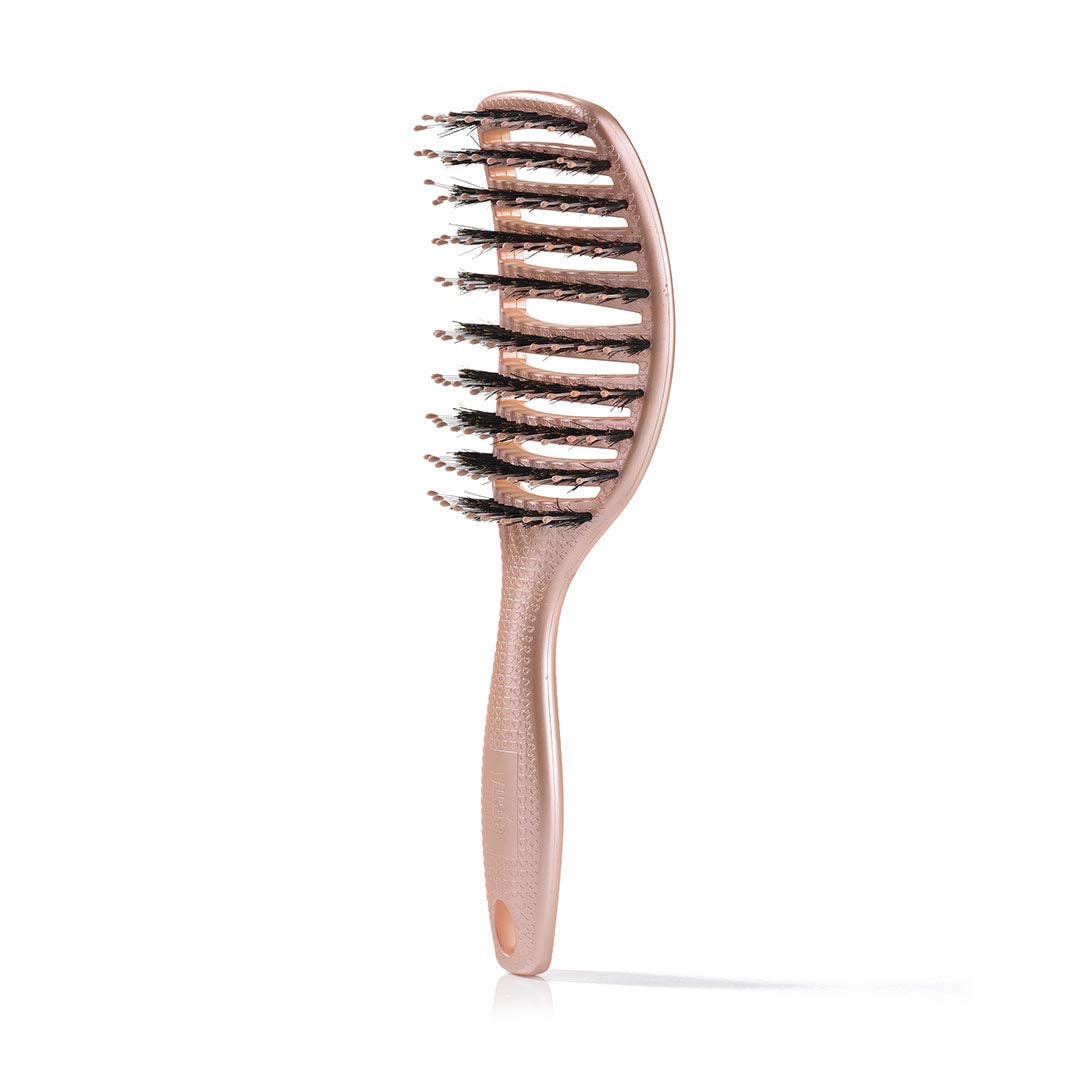 Curvy Brush - Hårbørste med vildsvinehår: Soft Espresso