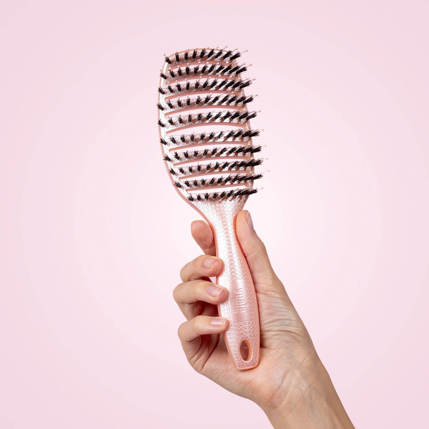 Curvy Brush - Hårbørste med vildsvinehår: Soft Espresso