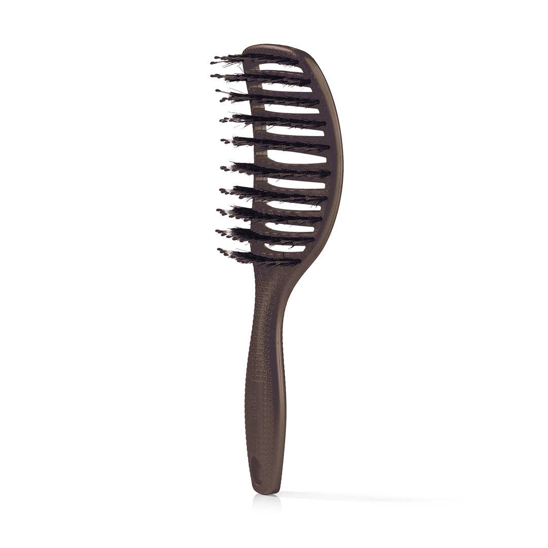 Curvy Brush - Hårbørste med vildsvinehår: Soft Espresso